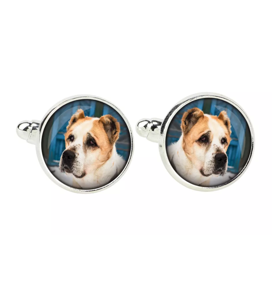 Central Asia Shepherd Dog, Central Asian Shepherd Dog - cufflinks, a shirt accessory, a shirt pendant from the Art-Dog brand