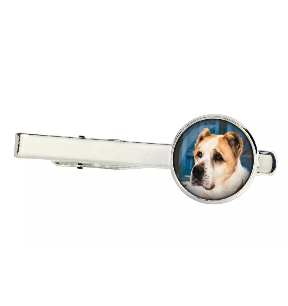 Central Asia Shepherd Dog, Central Asian Shepherd Dog - tie clip, ornament, jewelry for an evening outfit by Art-Dog