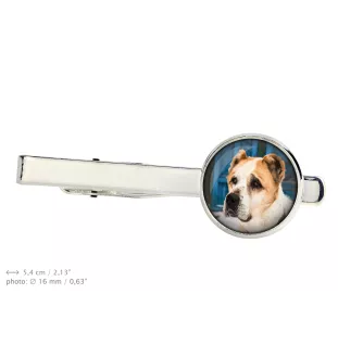 Mittelasiatischer Schäferhund, Zentralasiatischer Owtscharka - Krawattennadel in der Box, stilvolle Krawatte, personalisierter Schmuck der Marke Art-Dog