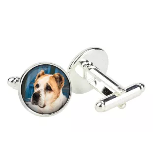 Central Asia Shepherd Dog, Central Asian Shepherd Dog - cufflinks in a box, handmade jewelry, product of the Art-Dog brand