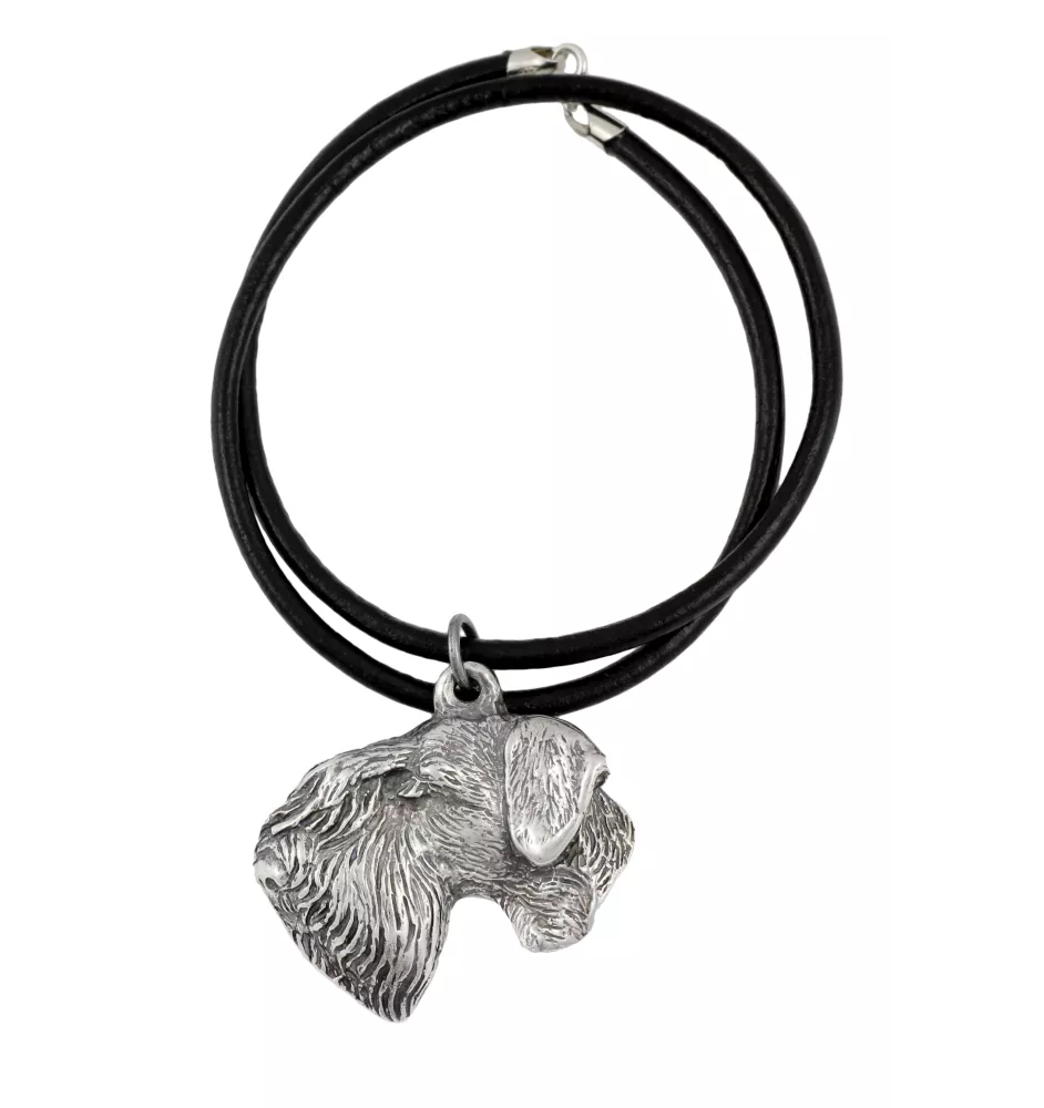 Cesky Terrier, Czech Terrier, Bohemian Terrier - Necklace with dog, silver-plated pendant for dog fan, unique jewelry by Art-Dog brand