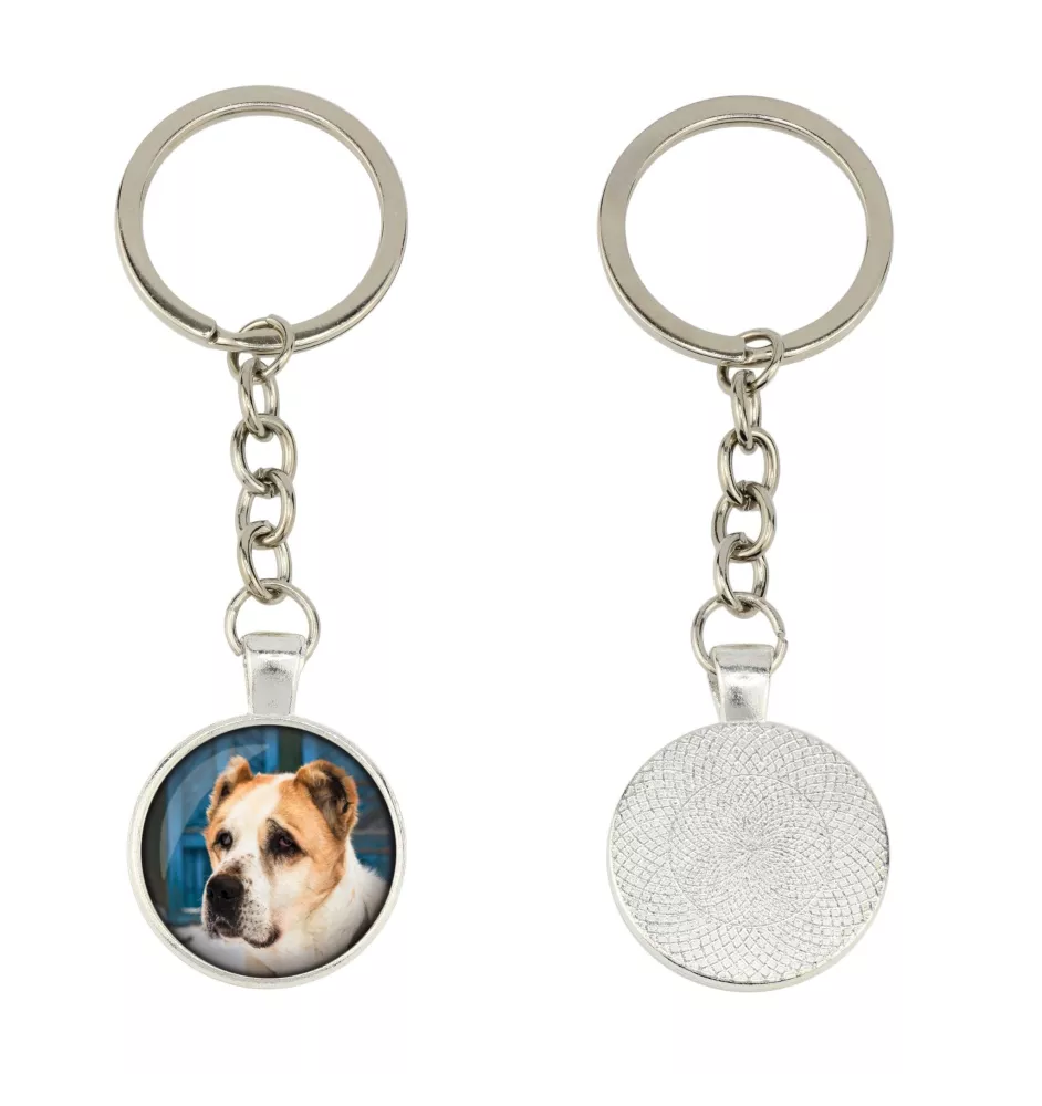 Central Asia Shepherd Dog, Central Asian Shepherd Dog - keychain in a box, own photo, keychain pendant from Art-Dog brand