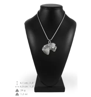 Terrier Tchèque, Cesky Terrier - Collier pour chien, bijoux uniques pour les fans de chiens, pendentif vipère unique de la marque Art-Dog