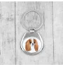 Cavalier King Charles Spaniel - porte-clés géométrique avec photo et inscription Art-Dog