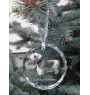 Cesky Terrier, Czech Terrier, Bohemian Terrier - crystal bauble with a photo, dog photo in crystal, personalized Christmas tree ornament by Art-Dog brand