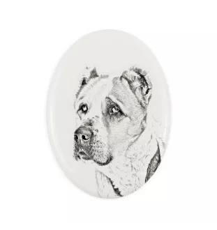 Owczarek środkowoazjatycki płyta nagrobna ze zdjęciem psa Art-Dog