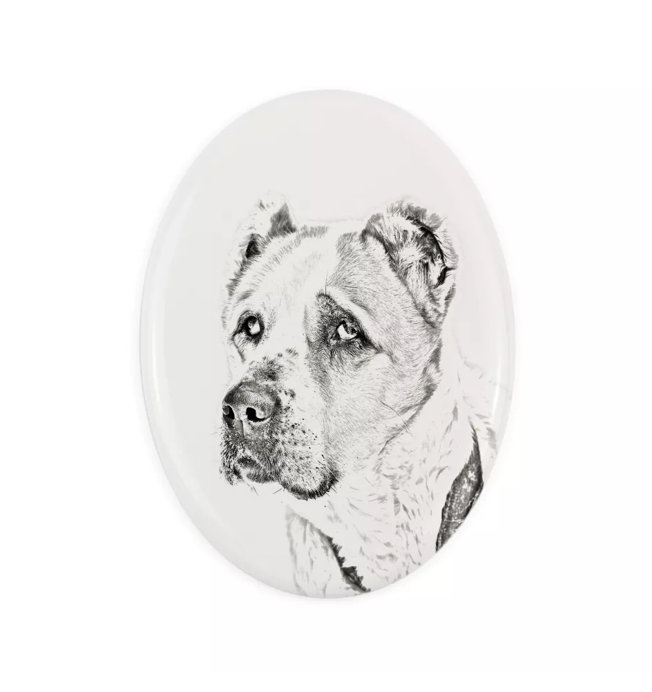 Owczarek środkowoazjatycki płyta nagrobna ze zdjęciem psa Art-Dog