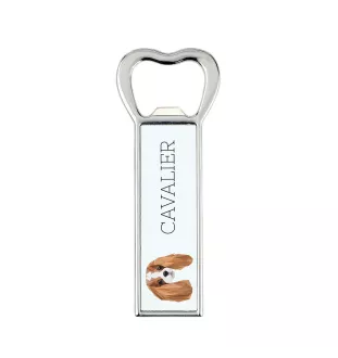 Cavalier King Charles Spaniel - ouvre-bouteille avec une image et une inscription pour la bière Art-Dog