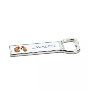 Cavalier King Charles Spaniel - ouvre-bouteille avec une image et une inscription pour la bière Art-Dog