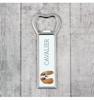 Cavalier King Charles Spaniel - ouvre-bouteille avec une image et une inscription pour la bière Art-Dog