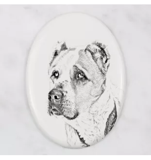 Owczarek środkowoazjatycki płyta nagrobna ze zdjęciem psa Art-Dog