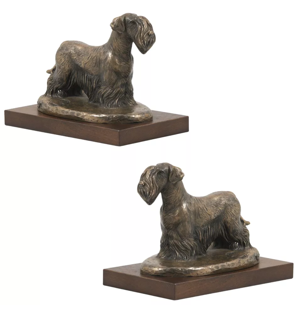 Tschechischer Terrier,   Böhmischer Terrier, Český Teriér - Hundestatue, Figur für Büro, Trophäe für Hundeausstellung von Art-Dog brand