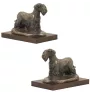 Cesky Terrier, Czech Terrier, Bohemian Terrier - dog statue, figurine for office, trophy for dog show by Art-Dog brand