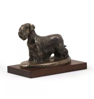 Cesky Terrier, Czech Terrier, Bohemian Terrier - dog statue, figurine for office, trophy for dog show by Art-Dog brand