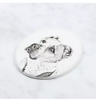 Owczarek środkowoazjatycki płyta nagrobna ze zdjęciem psa Art-Dog