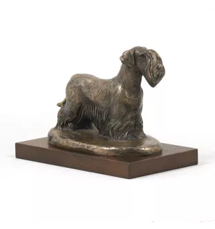 Tschechischer Terrier,   Böhmischer Terrier, Český Teriér - Hundestatue, Figur für Büro, Trophäe für Hundeausstellung von Art-Dog brand