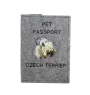 Terrier Tchèque, Cesky Terrier - Porte passeport pour chien, porte document, cadeau pour le voyageur de la marque Art-Dog