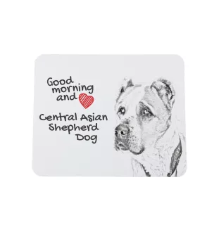 Berger d'Asie Centrale, Sredneasiatskaïa ovtcharka - tapis de souris personnalisé avec impression, tapis de souris personnalisé avec chien, accessoire unique pour employé de bureau de la marque Art-Do