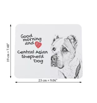 Central Asia Shepherd Dog, Central Asian Shepherd Dog - mouse pad with print, personalized dog-themed mouse pad, unique gadget for an office worker by Art-Dog brand