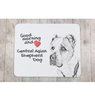 Berger d'Asie Centrale, Sredneasiatskaïa ovtcharka - tapis de souris personnalisé avec impression, tapis de souris personnalisé avec chien, accessoire unique pour employé de bureau de la marque Art-Do