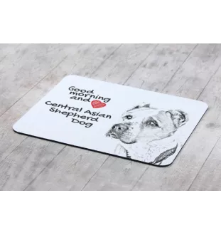 Central Asia Shepherd Dog, Central Asian Shepherd Dog - mouse pad with print, personalized dog-themed mouse pad, unique gadget for an office worker by Art-Dog brand