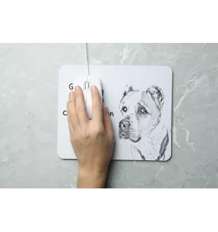 Berger d'Asie Centrale, Sredneasiatskaïa ovtcharka - tapis de souris personnalisé avec impression, tapis de souris personnalisé avec chien, accessoire unique pour employé de bureau de la marque Art-Do
