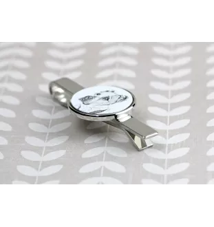 Central Asia Shepherd Dog, Central Asian Shepherd Dog - tie clip with a dog, personalized tie clip, a unique gift for a man from the Art-Dog brand