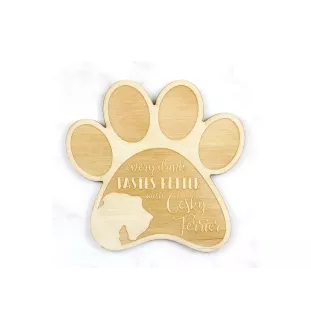 Tschechischer Terrier,   Böhmischer Terrier, Český Teriér I - Tasse Untersetzer, graviert Untersetzer mit Hund, Geschenk für Hundeliebhaber von Art-Dog Marke