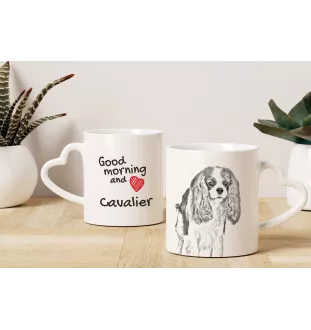 Cavalier King Charles Spaniel - tasse avec chien, une tasse adorable avec une anse en forme de cœur, un cadeau universel de la marque Art-Dog