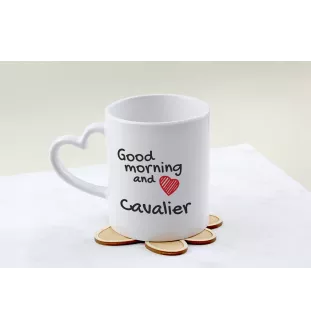 Cavalier King Charles Spaniel - tasse avec chien, une tasse adorable avec une anse en forme de cœur, un cadeau universel de la marque Art-Dog