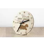 Tschechischer Terrier,   Böhmischer Terrier, Český Teriér - Uhr mit Hund, Holzuhr mit Gravur, personalisierte Uhr von Art-Dog