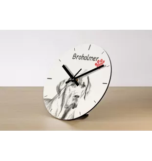 Mittelasiatischer Schäferhund, Zentralasiatischer Owtscharka - Wanduhr mit Hund, Regal Uhr mit Druck, personalisierte Hausdekoration von Art-Dog.