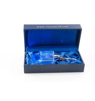 Mittelasiatischer Schäferhund, Zentralasiatischer Owtscharka - Schlüsselanhänger aus Kristall mit Hundefoto, beleuchteter Schlüsselanhänger, einzigartiges Geschenk der Marke Art-Dog