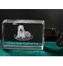 Mittelasiatischer Schäferhund, Zentralasiatischer Owtscharka - Schlüsselanhänger aus Kristall mit Hundefoto, beleuchteter Schlüsselanhänger, einzigartiges Geschenk der Marke Art-Dog