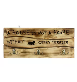 Terier czeski wieszak drewniany Art-Dog