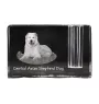 Berger d'Asie Centrale, Sredneasiatskaïa ovtcharka - Porte-stylos, organiseur en cristal avec photo de chien, décoration de bureau unique par la marque Art-Dog