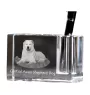 Central Asia Shepherd Dog, Central Asian Shepherd Dog - Pen stand, crystal organiser with dog photo, unique desk decoration by Art-Dog brand