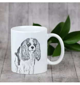 Cavalier King Charles Spaniel - cup with a dog, cup with a photo, personalized gift from the Art-Dog brand