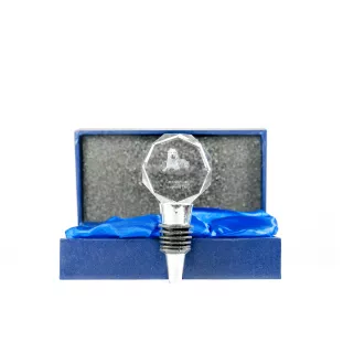 Central Asia Shepherd Dog, Central Asian Shepherd Dog - Bottle stopper, crystal wine stopper with photo, personalised gift for bartender by Art-Dog brand