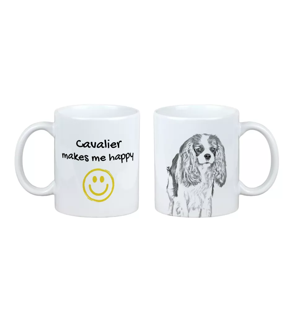 Cavalier King Charles Spaniel - tasse avec chien, une tasse joyeuse pour les amoureux des chiens, un cadeau personnalisé de la marque Art-Dog