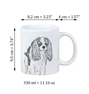 Cavalier King Charles Spaniel - tasse avec chien, une tasse joyeuse pour les amoureux des chiens, un cadeau personnalisé de la marque Art-Dog