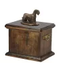 Terier czeski urna ze statuetką drewniana Art-Dog