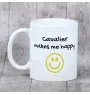 Cavalier King Charles Spaniel - tasse avec chien, une tasse joyeuse pour les amoureux des chiens, un cadeau personnalisé de la marque Art-Dog
