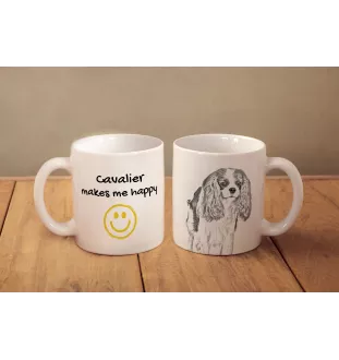 Cavalier King Charles Spaniel - tasse avec chien, une tasse joyeuse pour les amoureux des chiens, un cadeau personnalisé de la marque Art-Dog