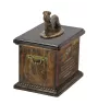 Cesky Terrier, Czech Terrier, Bohemian Terrier - urn for dog ashes, urn with a statuette, personalized urn for dog ashes by Art-Dog brand