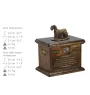 Tschechischer Terrier,   Böhmischer Terrier, Český Teriér - Eine Urne für die Asche eines Hundes, eine Urne mit einer Statue, eine personalisierte Hundeurne von der Marke Art-Dog.