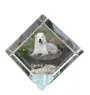 Central Asia Shepherd Dog, Central Asian Shepherd Dog - crystal cube with a photo, photo of a horse in crystal, cubic paperweight from Art-Dog brand