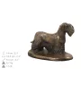Tschechischer Terrier,   Böhmischer Terrier, Český Teriér - Hund Ascheurne, klassische Urne mit Statue, elegante Urne mit Hund von der Marke Art-Dog