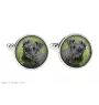 Cesky Terrier, Czech Terrier, Bohemian Terrier - cufflinks, a shirt accessory, a shirt pendant from the Art-Dog brand