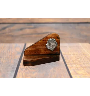 Berger d'Asie Centrale, Sredneasiatskaïa ovtcharka - bougeoir en bois avec un chien, support pour bougie chauffe-plat, lieu de mémoire pour chien de la marque Art-Dog